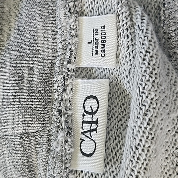 Cato Heather Gray Cowl Neck Tunic Sweatshirt - Picture 12 of 12